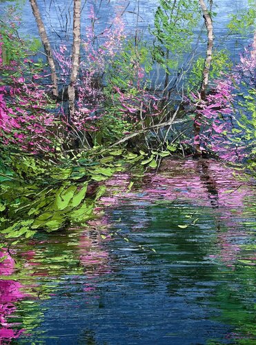 ,,COLORS OF SPRING" by Elena Agraphiotis, Painting for Sale on Select