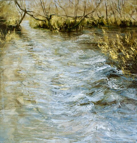 SPRING IS COMING by Elena Agraphiotis, Painting for Sale on Select