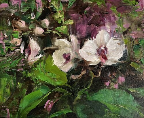 SMALL ORCHID by Elena Agraphiotis, Painting for Sale on Select