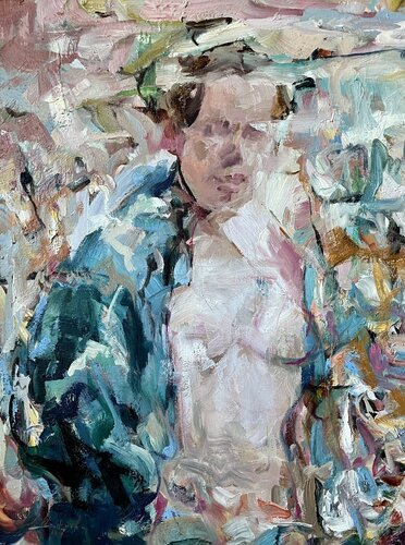 FEMALE FIGURE by Elena Agraphiotis, Painting for Sale on Select