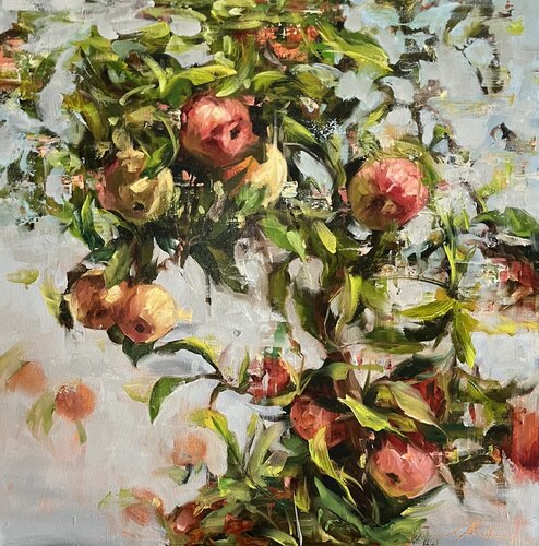 BRIGHT APPLES von Elena Agraphiotis, Malerei kaufen auf Select