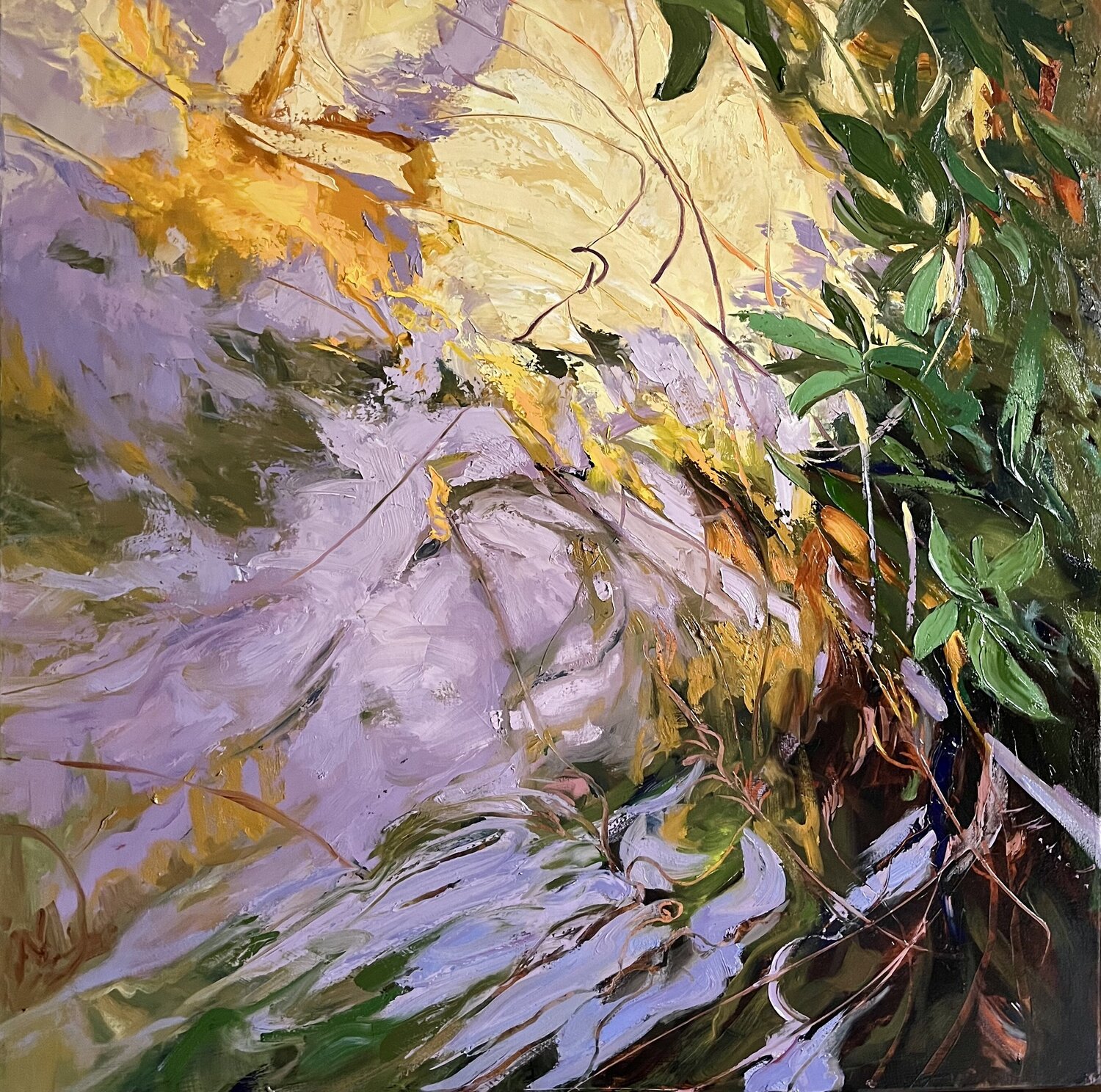 LUMINOUS WATERS Elena Agraphiotis Original painting for sale