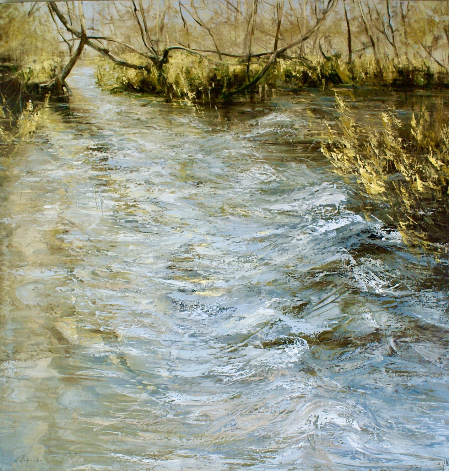 SPRING IS COMING Elena Agraphiotis Original painting for sale