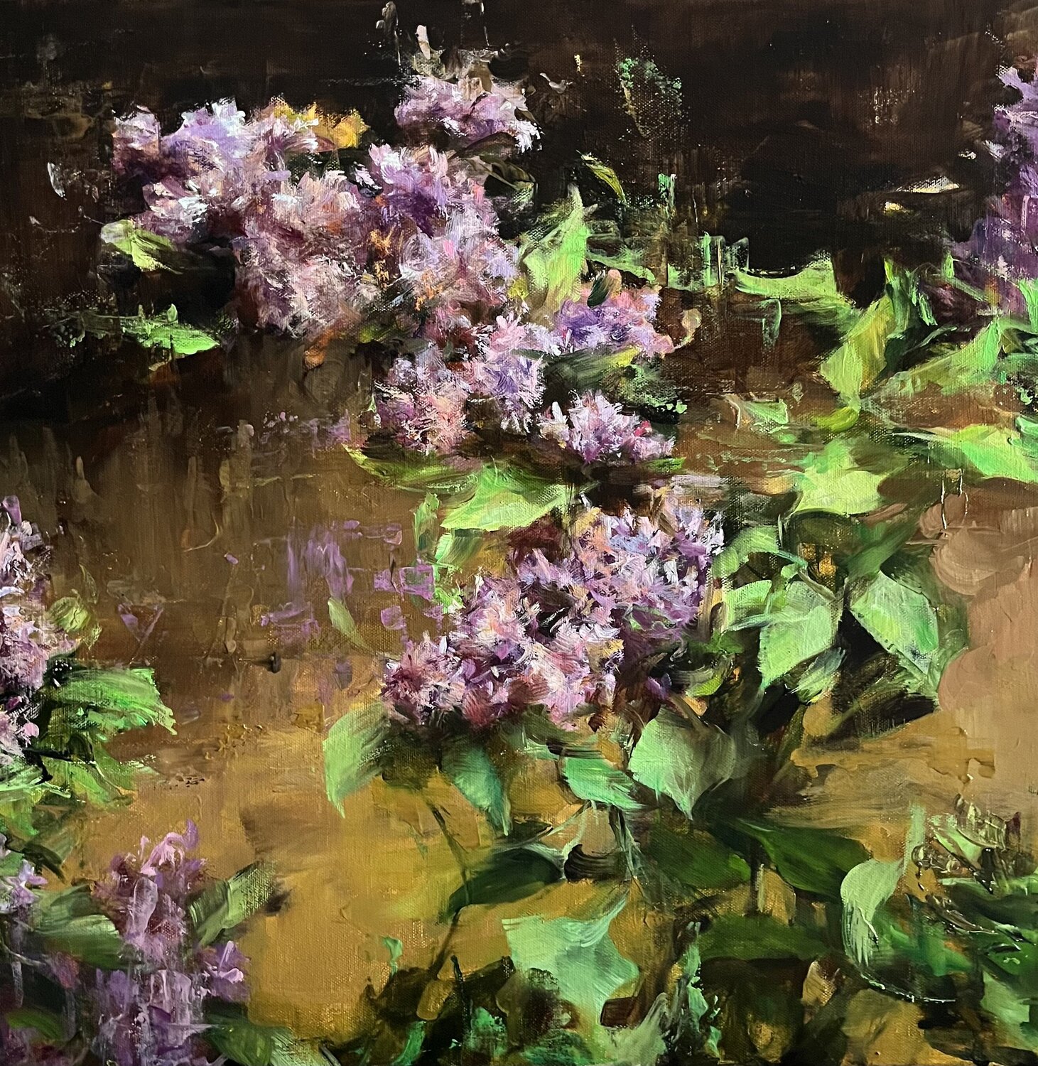 LILAC BRANCH Elena Agraphiotis Original painting for sale