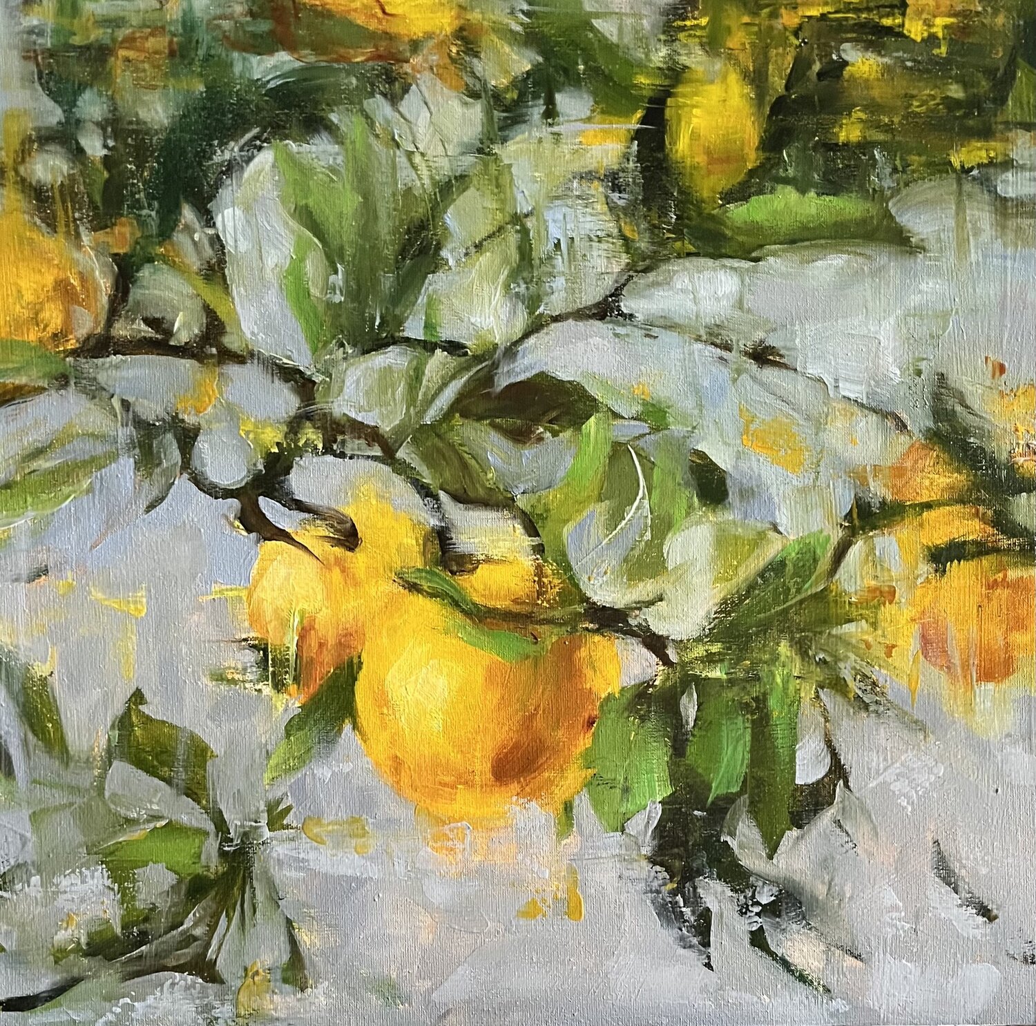 ORANGES Elena Agraphiotis Original painting for sale