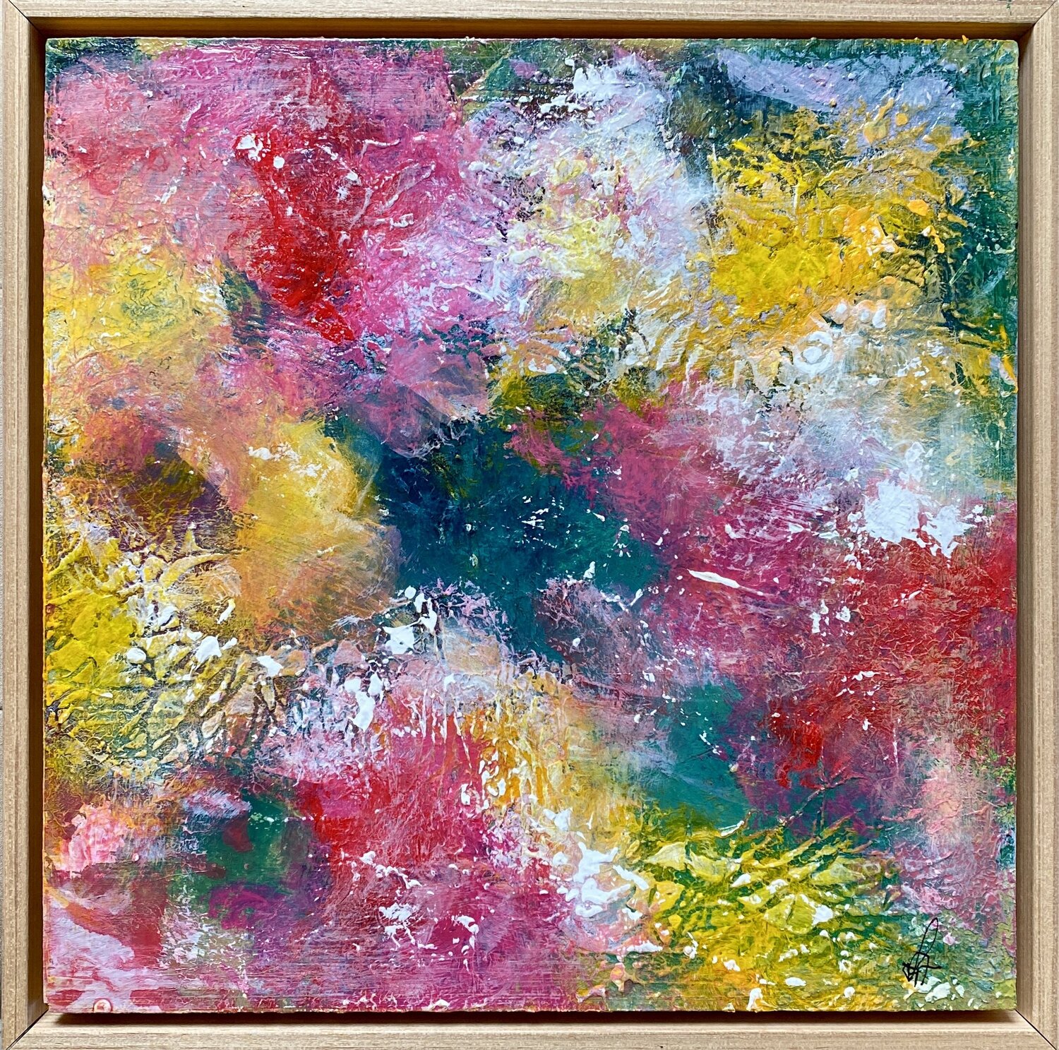 «Spring colors make me happy» L. Anna Tominska Original painting for sale