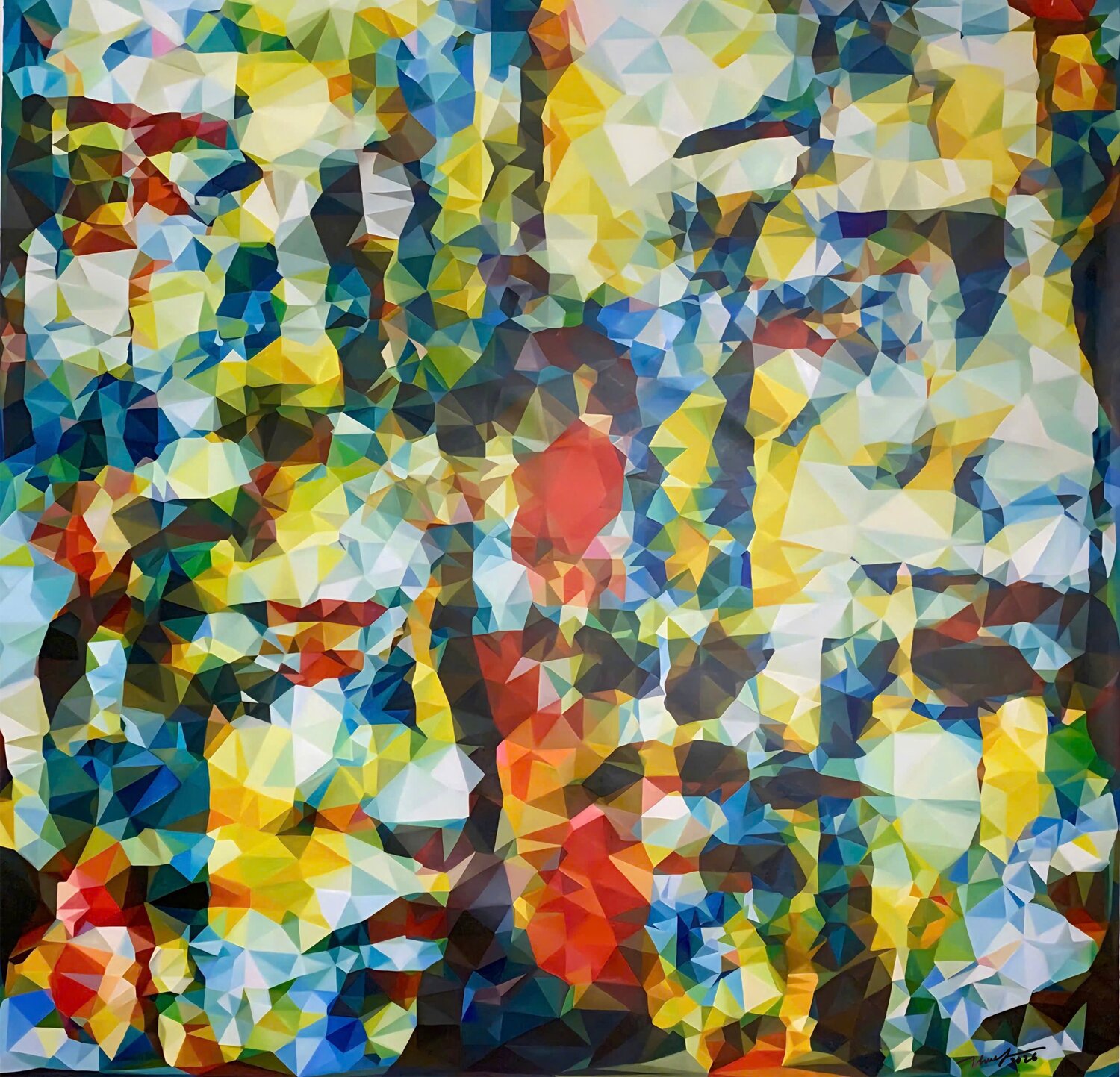 Faces 24 Thuy Nguyen Original painting for sale