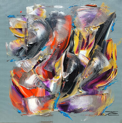 Feu de cheminée by Karine Langevin Kjl, Painting for Sale on Select