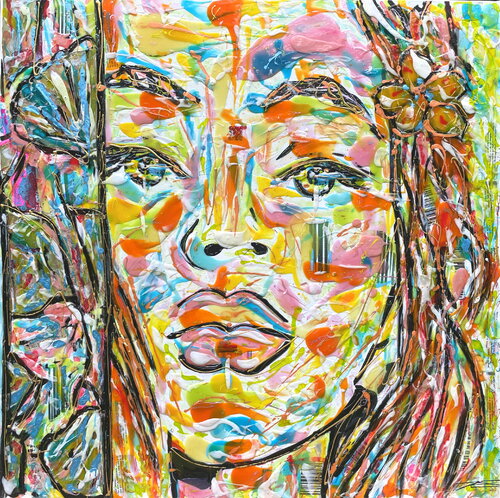 Montre-moi qui tu es by Karine Langevin Kjl, Painting for Sale on Select
