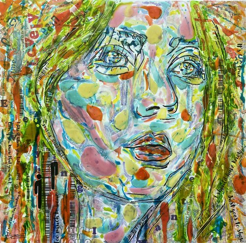 Billie Eilish by Karine Langevin Kjl, Painting for Sale on Select