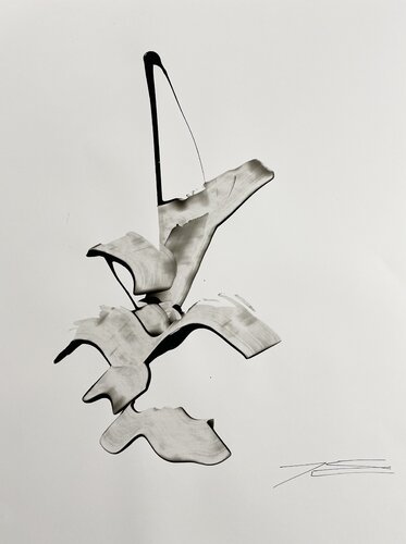 La Voile - résine sur papier by Karine Langevin Kjl, Drawing for Sale on Select
