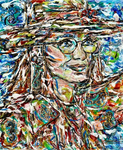 Modern Wild Woman by Karine Langevin Kjl, Painting for Sale on Select