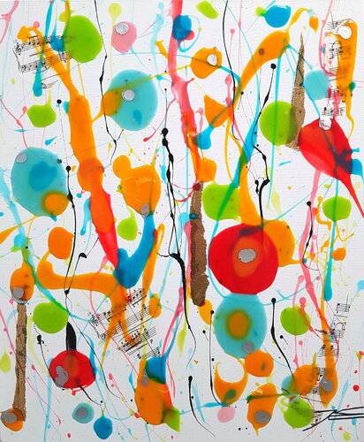 Lancer de Bulles by Karine Langevin Kjl, Painting for Sale on Select