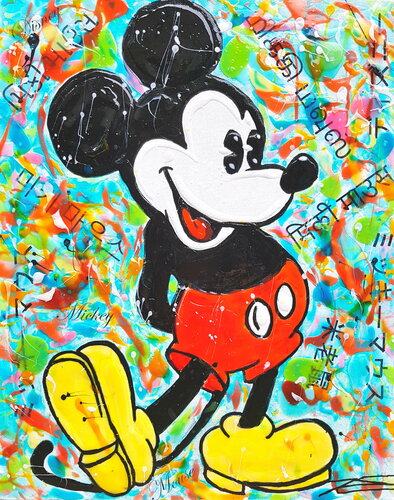 Portrait "Mickey Mouse - Disney Fashion Generation" by Karine Langevin Kjl, Painting for Sale on Select