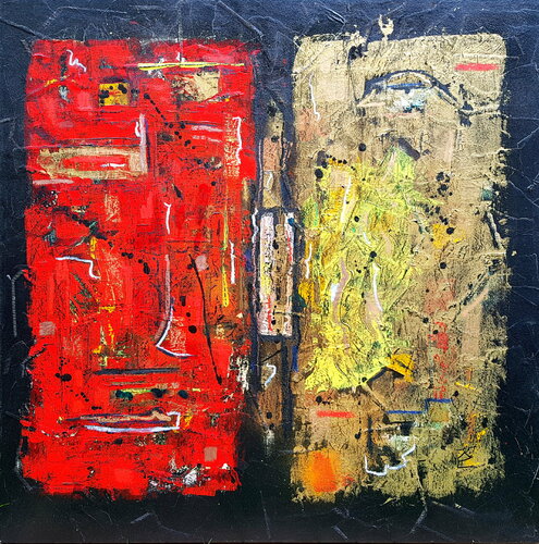 SONGE - Série ZEN - 1998 by Karine Langevin Kjl, Painting for Sale on Select