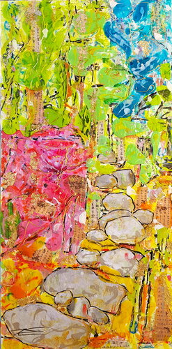 L'Ecriture des Couleurs by Karine Langevin Kjl, Painting for Sale on Select