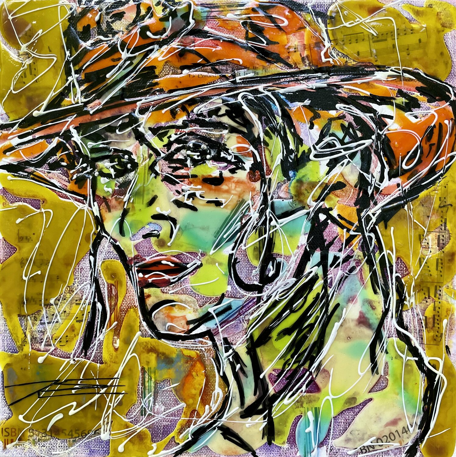 L’Aventurière Karine Langevin Kjl Original painting for sale