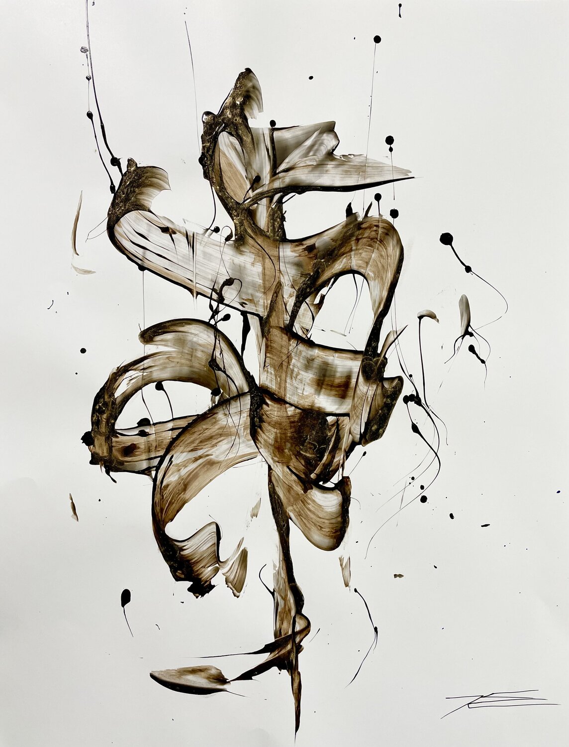 La Danse du Ruban 220405 Karine Langevin Kjl Drawing for sale