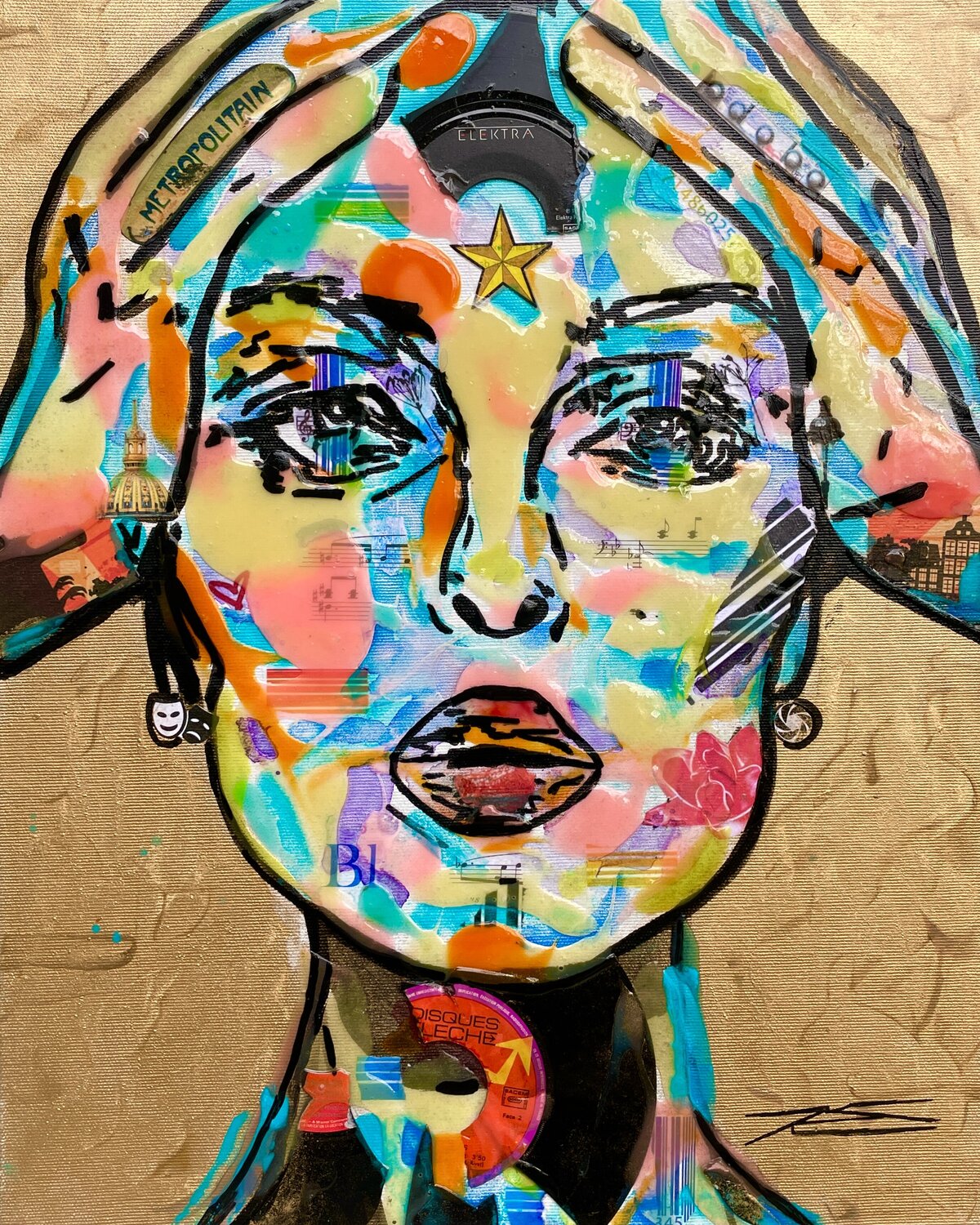 Elektra Karine Langevin Kjl Original painting for sale