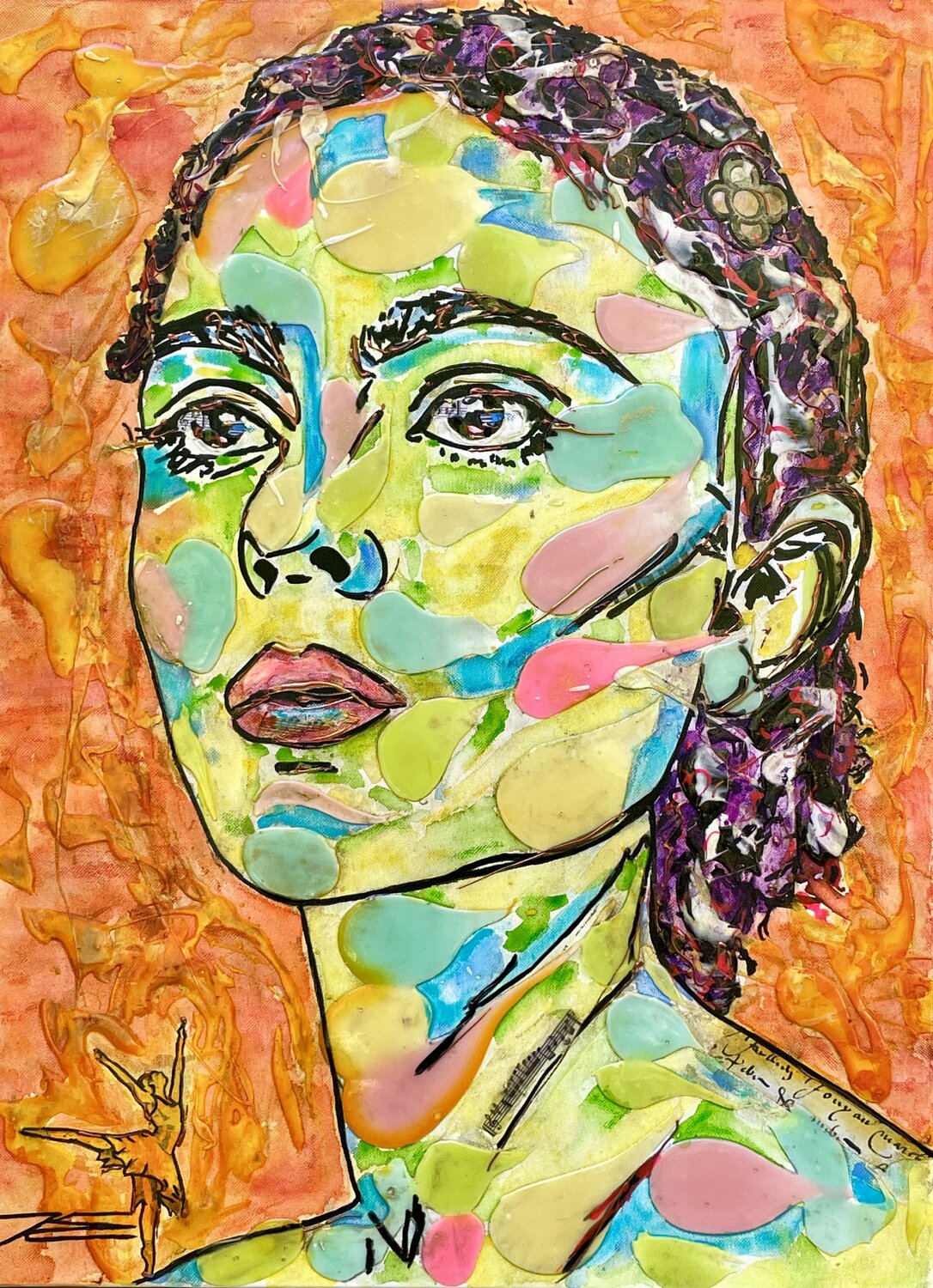 Rêve de Danse Karine Langevin Kjl Original painting for sale