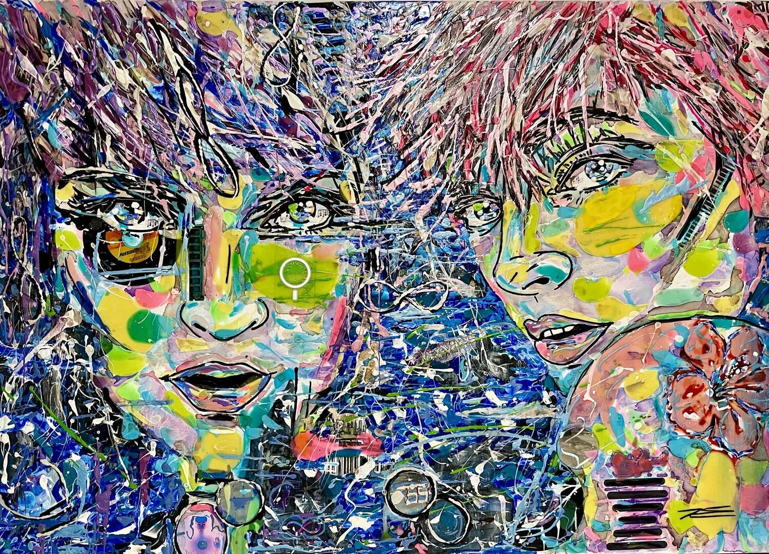 Metaverse Karine Langevin Kjl Original painting for sale