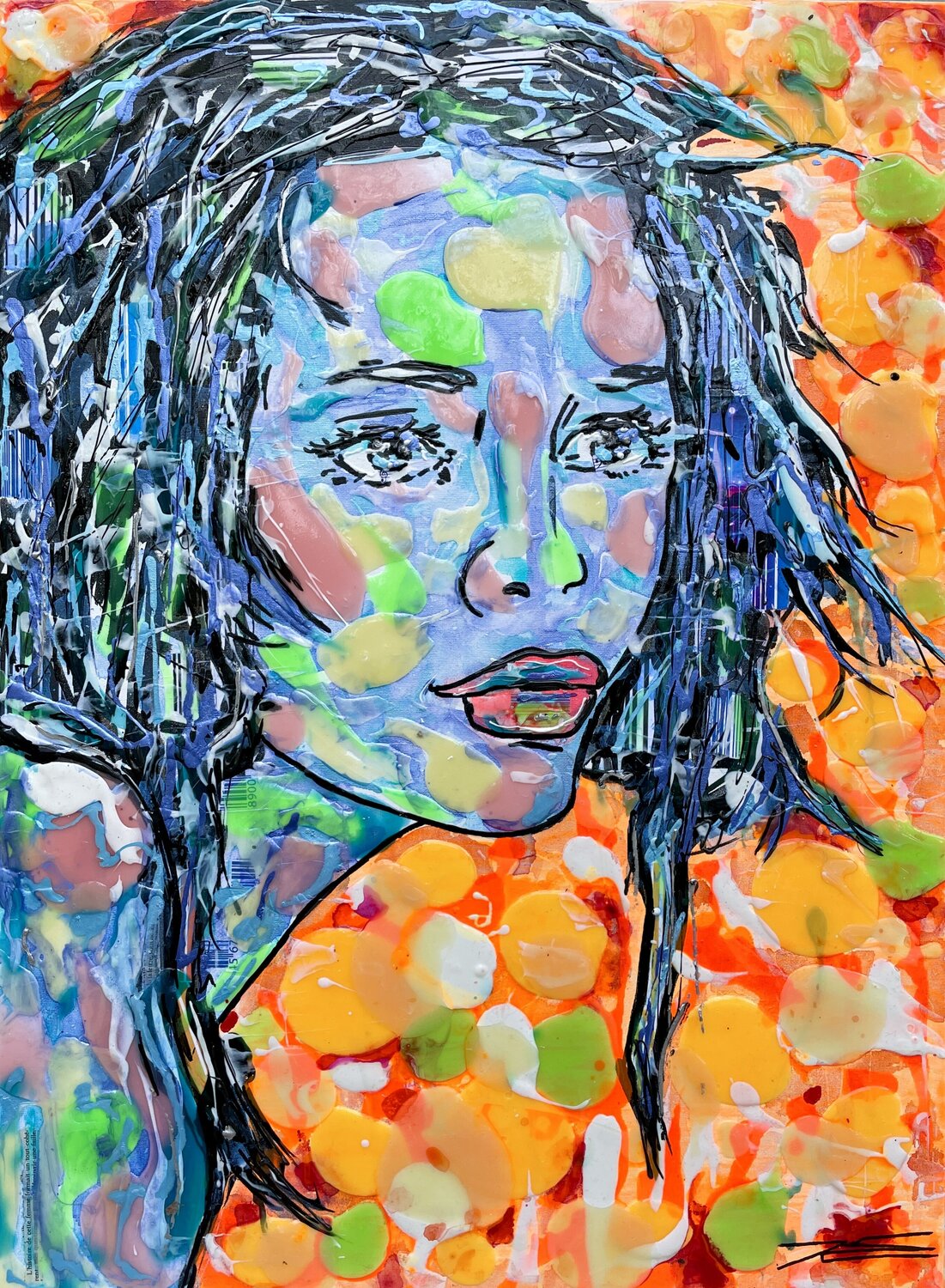 Nirmata Karine Langevin Kjl Original painting for sale