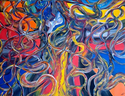 Dance in the forest by Igor Kotnik, Painting for Sale on Select