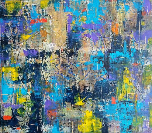 Chromatic Tangle by Igor Kotnik, Painting for Sale on Select