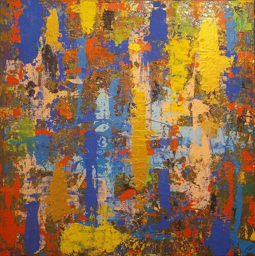 Textured Colorscape by Igor Kotnik, Painting for Sale on Select