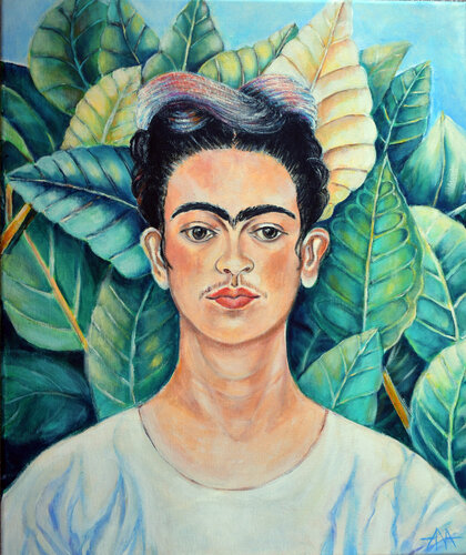 Naked Frida by Ana Smarż, Painting for Sale on Select