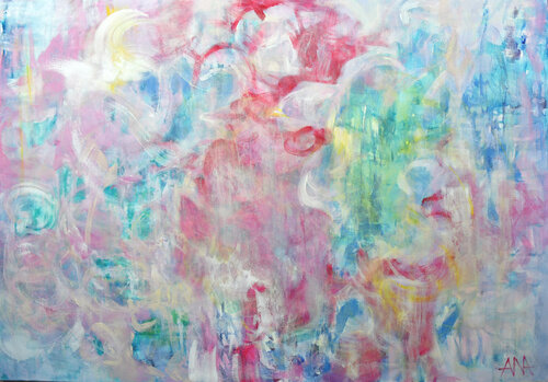The sun dances in the water by Ana Smarż, Painting for Sale on Select