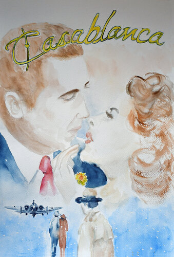 The Last Dance in Casablanca by Ana Smarż, Painting for Sale on Select
