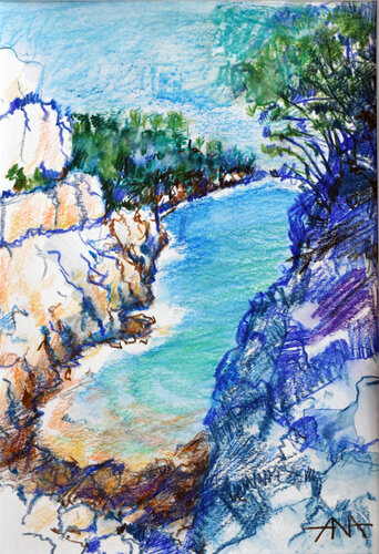 The Secret Cove by Ana Smarż, Drawing for Sale on Select