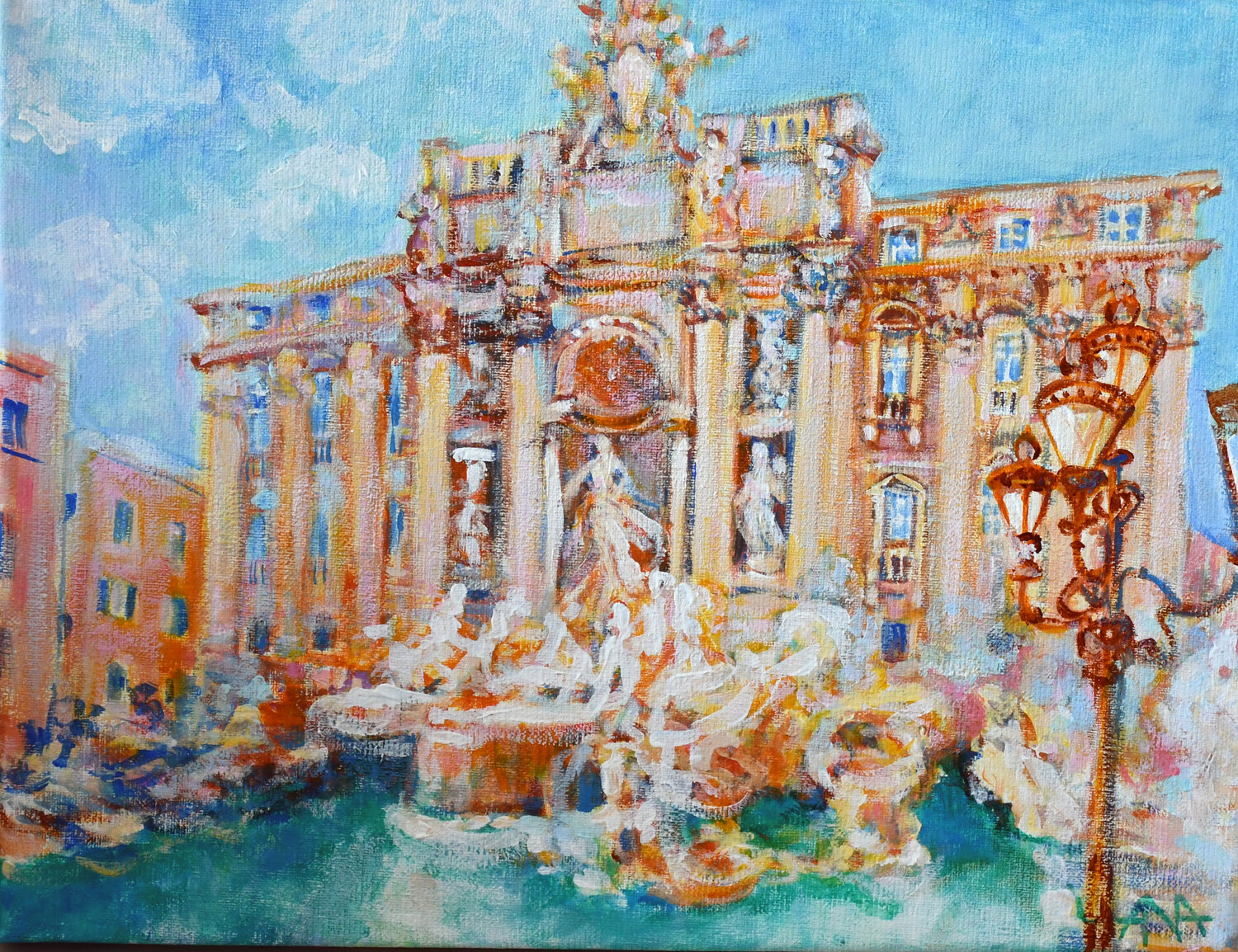 Roman Vacation Dreams Ana Smarż Original painting for sale