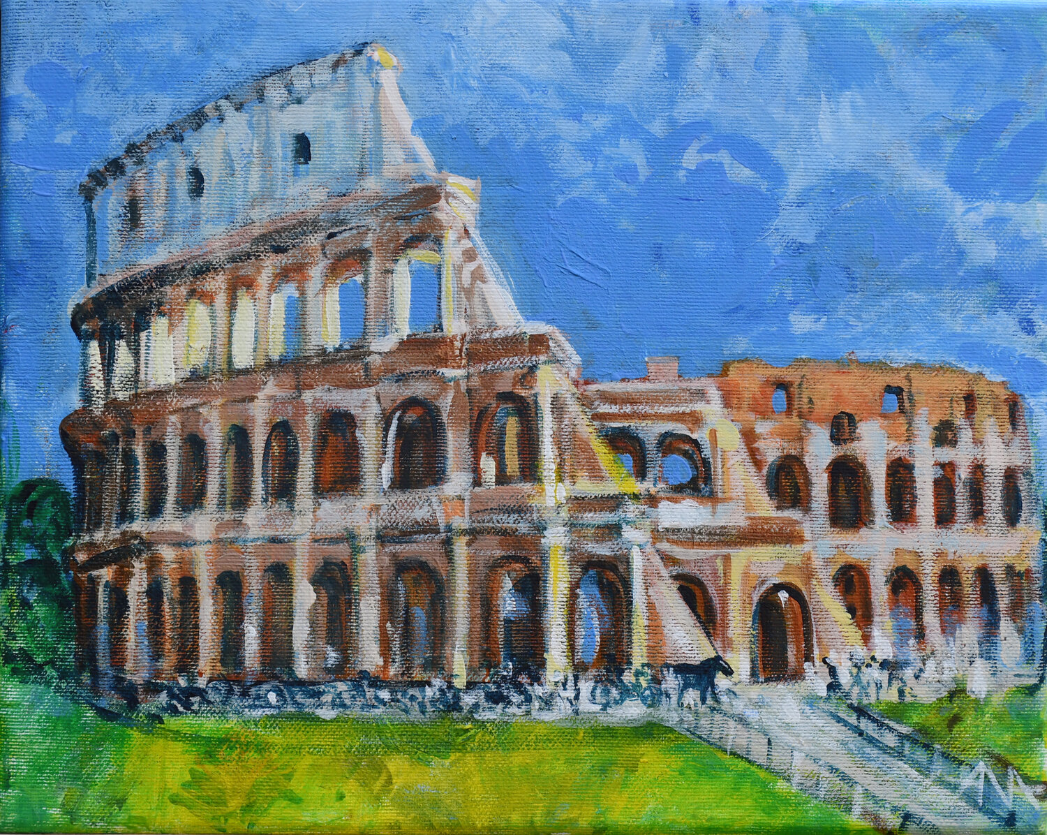 Coloseum Ana Smarż Original painting for sale