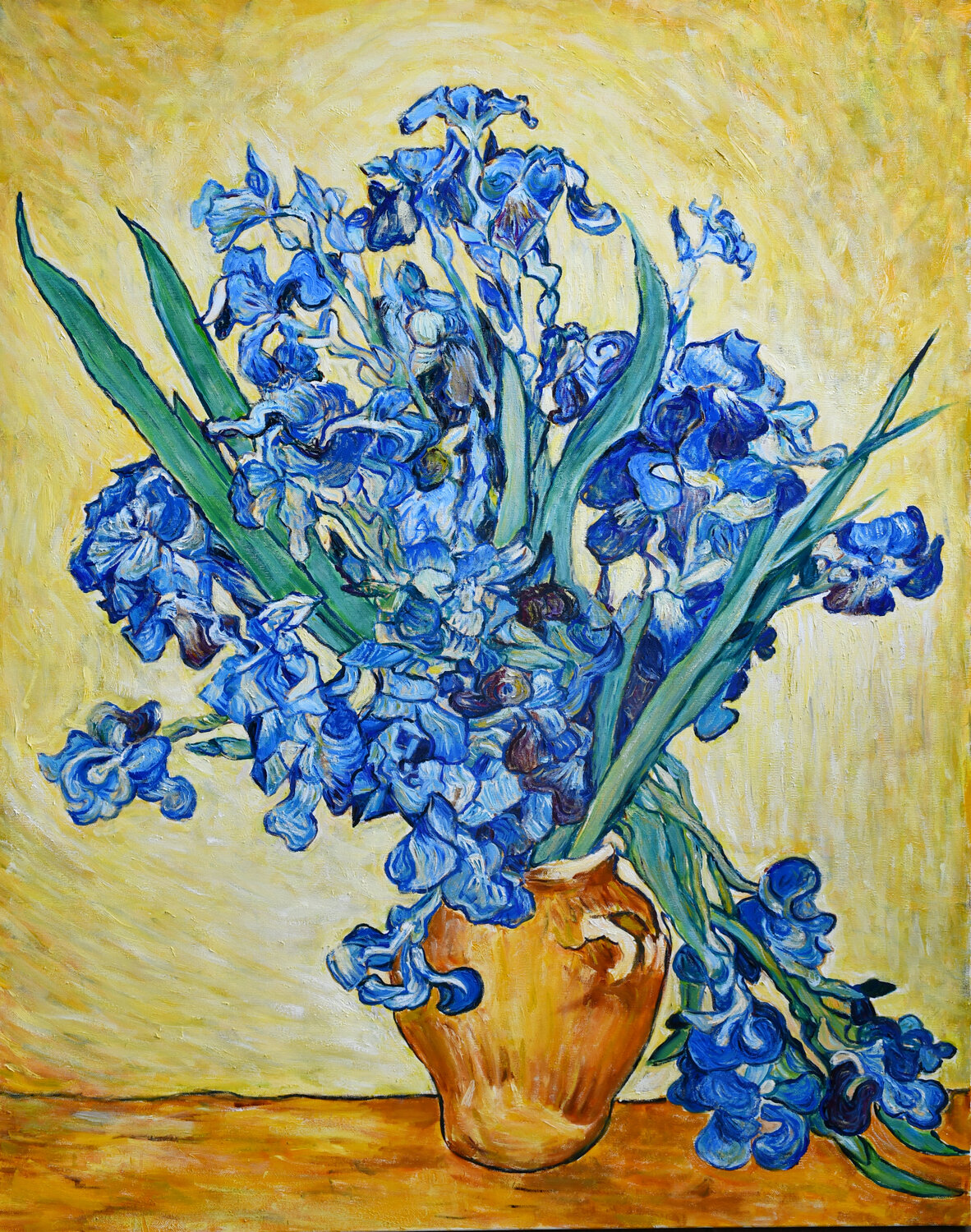Dialogue with Vincent - Blue Dance Ana Smarż Original painting for sale