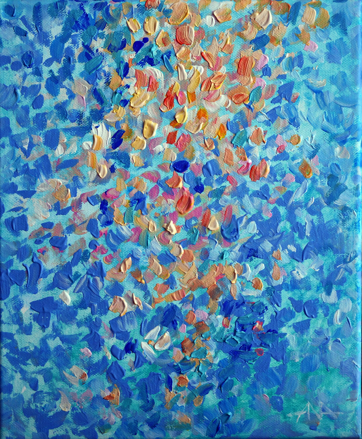 Light in the Winter Forest Ana Smarż Original painting for sale
