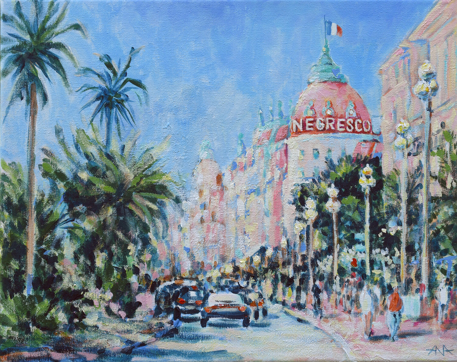 The Sun Stays With Me Ana Smarż Original painting for sale