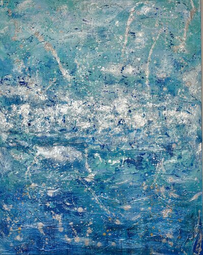 ブルー拡張F30 by yuko kimura, Painting for Sale on Select