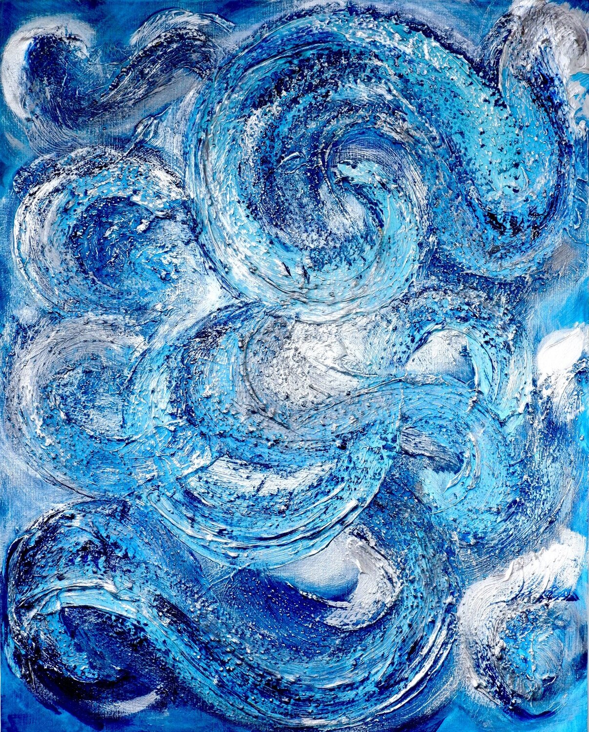 ブルードラゴンF30 yuko kimura Original painting for sale