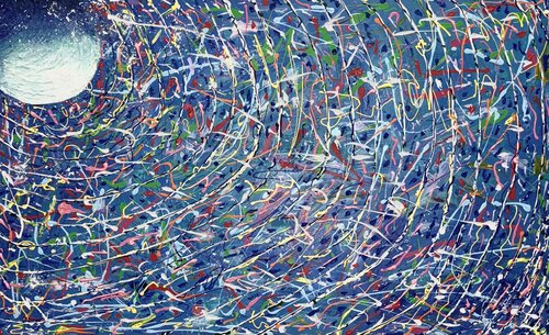 Space Junk by Jacquilyn Eusanio, Painting for Sale on Select