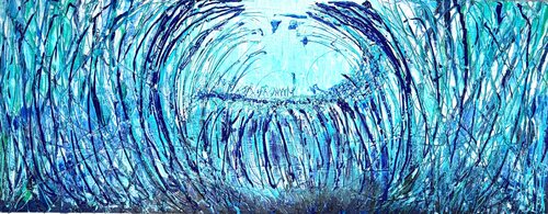 Teal Waters by Jacquilyn Eusanio, Painting for Sale on Select