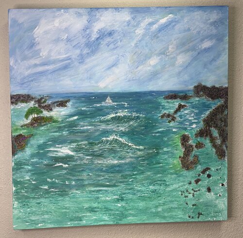 Sunshine Beach by Jacquilyn Eusanio, Painting for Sale on Select