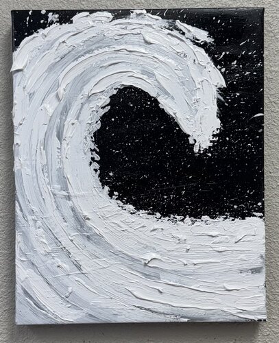 Midnight Wave by Jacquilyn Eusanio, Painting for Sale on Select