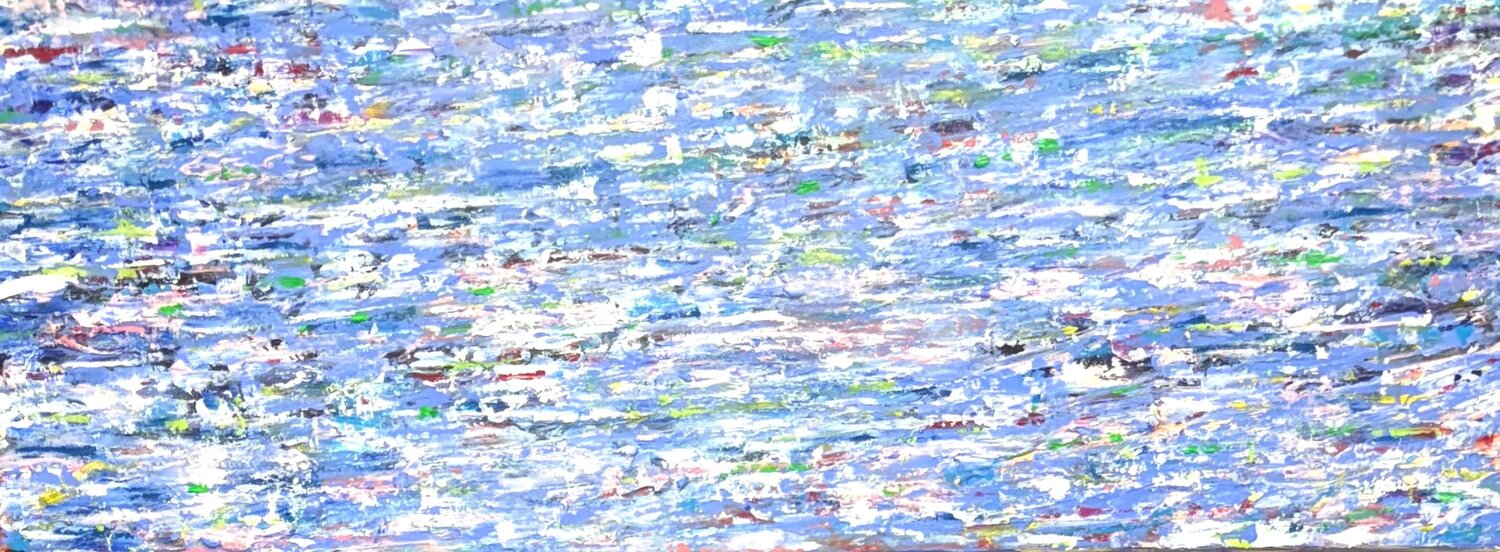 Blue Wave Jacquilyn Eusanio Original painting for sale