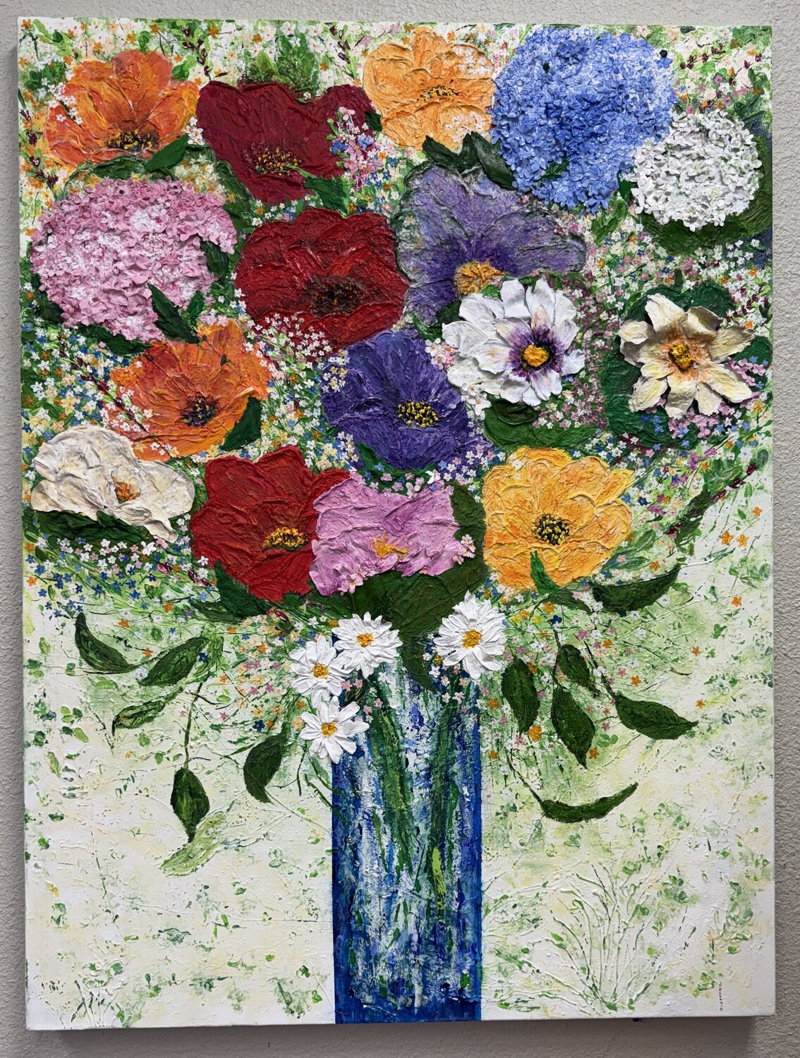 Flowers Flowers Jacquilyn Eusanio Original painting for sale