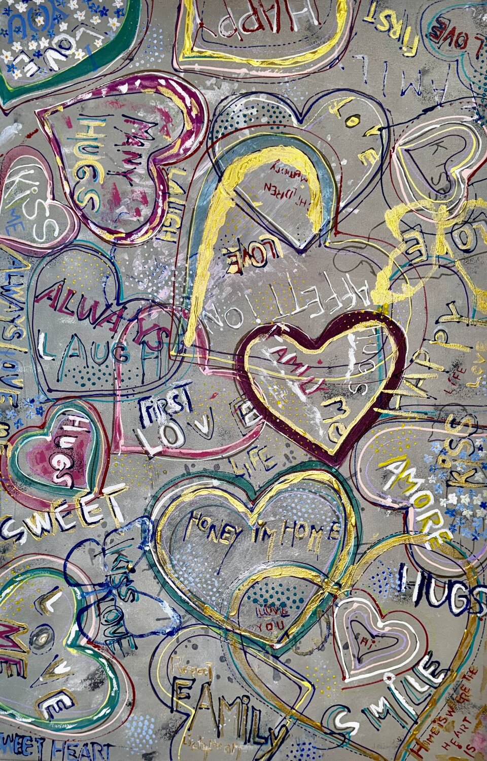 Love Jacquilyn Eusanio Original painting for sale