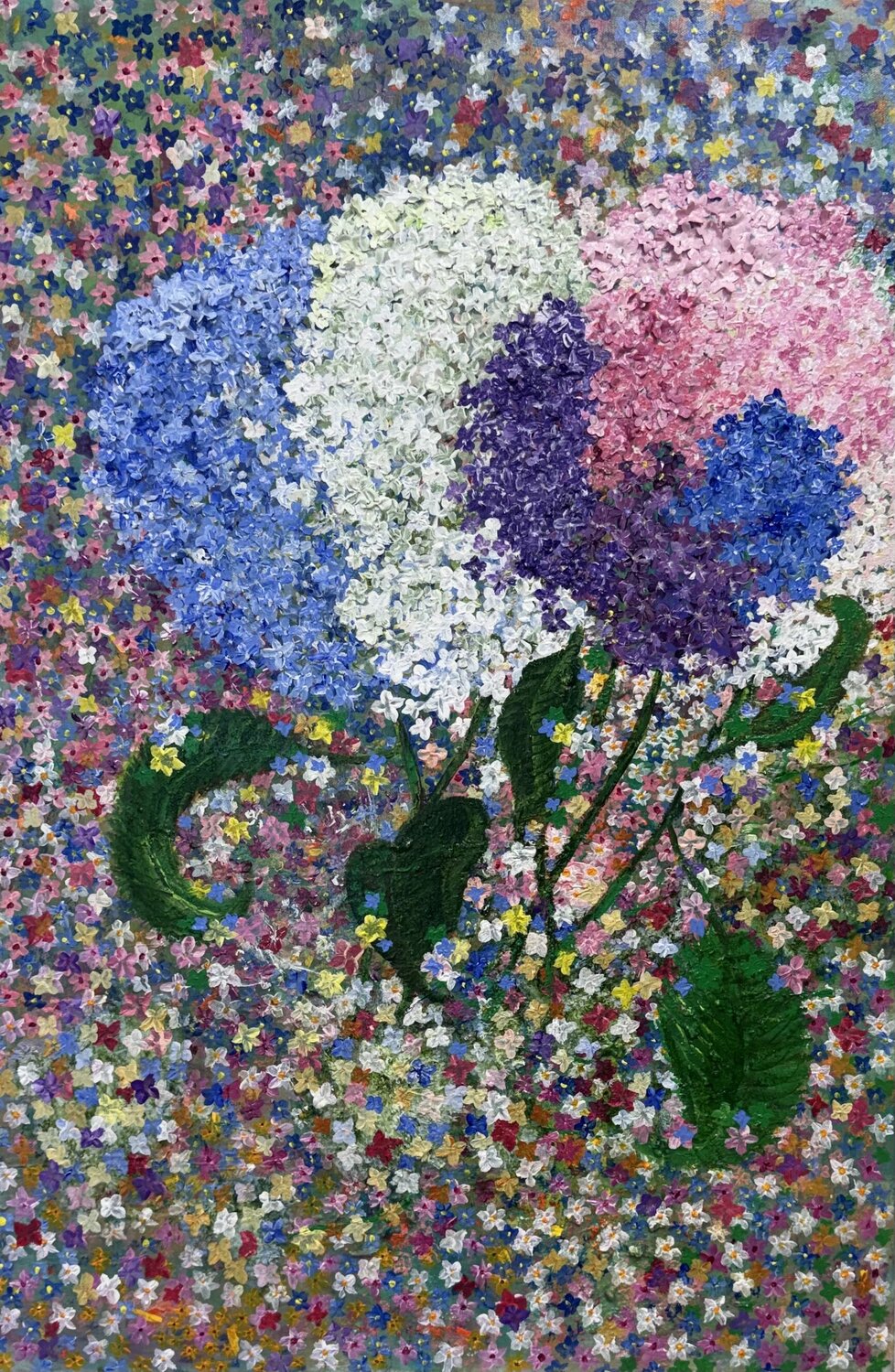Hydrangeas Jacquilyn Eusanio Original painting for sale