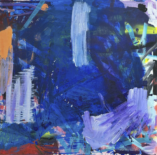 „Nachts ist alles näher 1/3“ by simon thon, Painting for Sale on Select