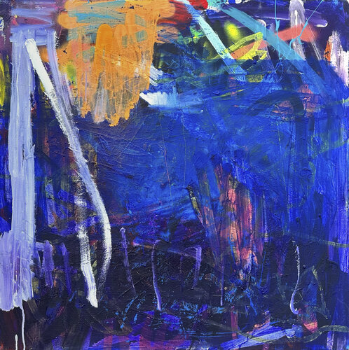 „Nachts ist alles näher 3/3“ by simon thon, Painting for Sale on Select